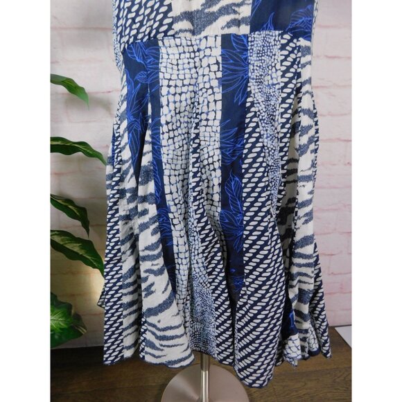 Banana Republic Blue and White Midi Dress - Picture 4 of 10